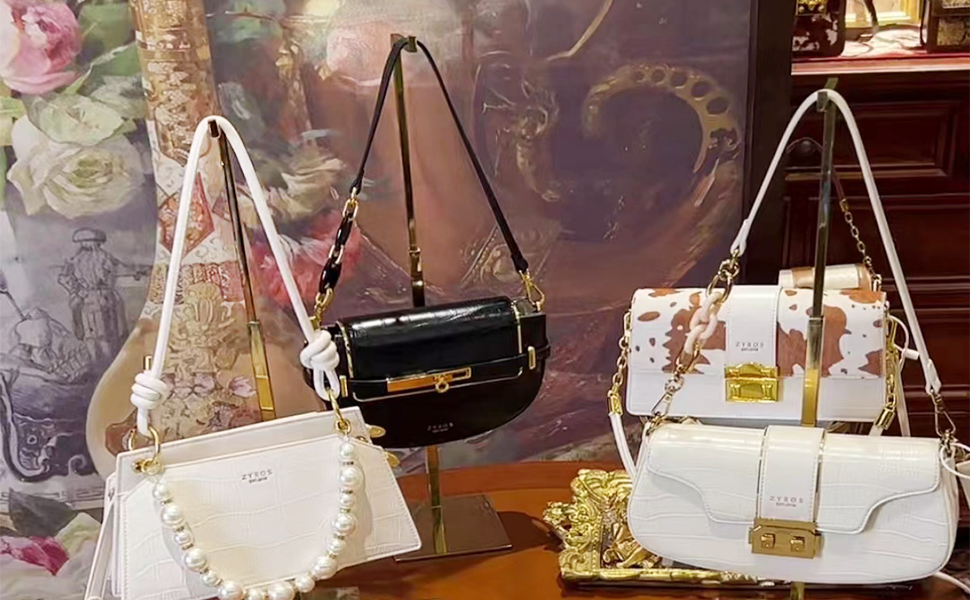 K KAIDIYIN Gold Purse Display Stand 2 Pack Bag Display Rack Counter Purse Holder