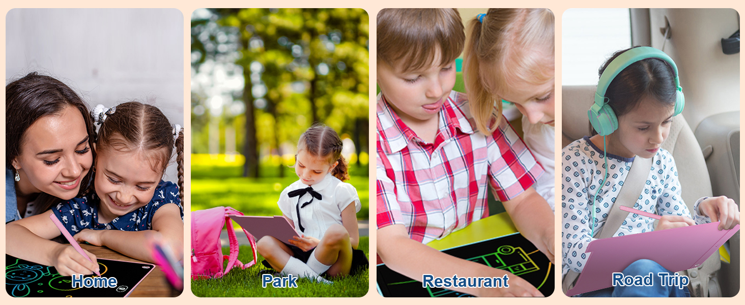 Electight LCD Writing Tablet for Kids 12 Inch, 2PCS Colorful Writing