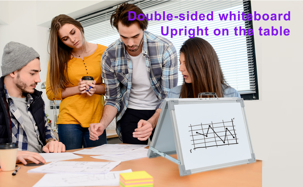 White Board Double Sided, MerryNine 16 x 12in Small Dry Erase