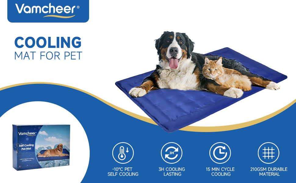 Vamcheer Cooling Mat for Dogs Pet Self Cooling Pad for Dogs and Cats