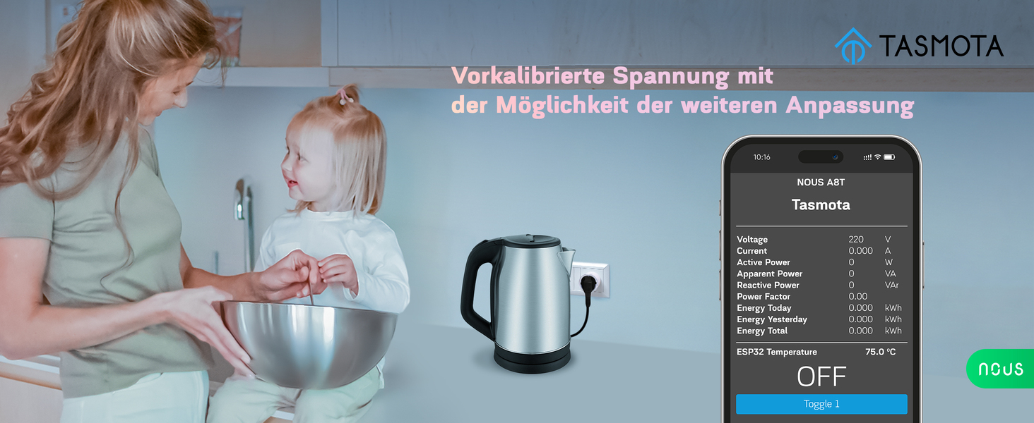 Mini Wifi Steckdosen mit Stromverbrauch Stromzähler