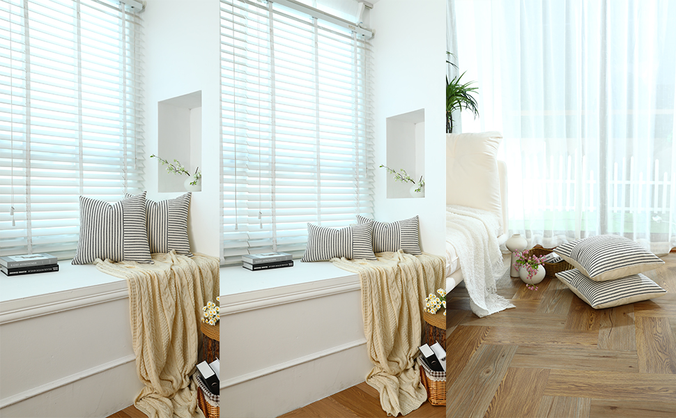 Cushion Covers 45 x 45 cm Farmhouse Cushion case covers, Set of 2