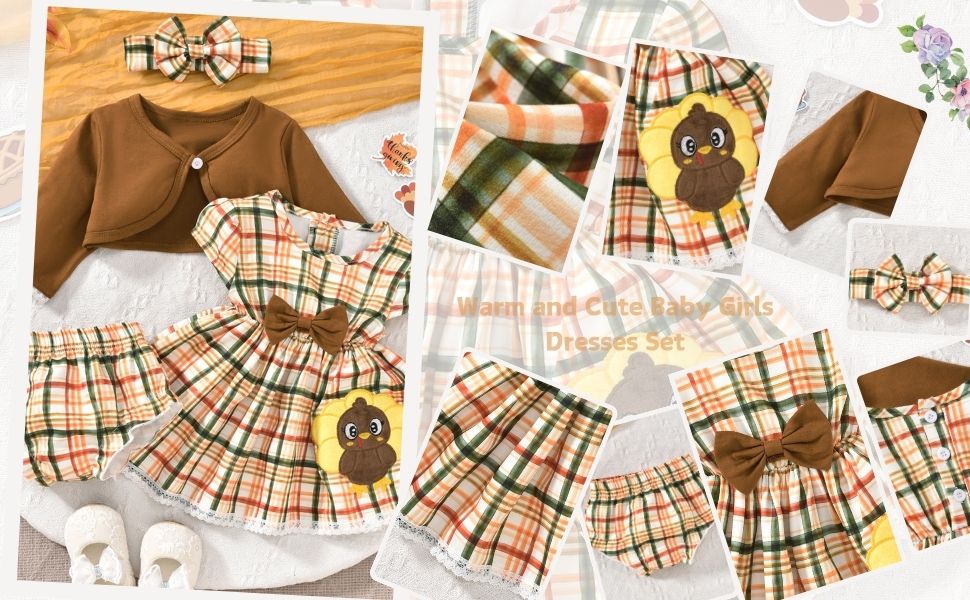 Preemie Girl Thanksgiving Premature Baby Turkey Outfit Brown