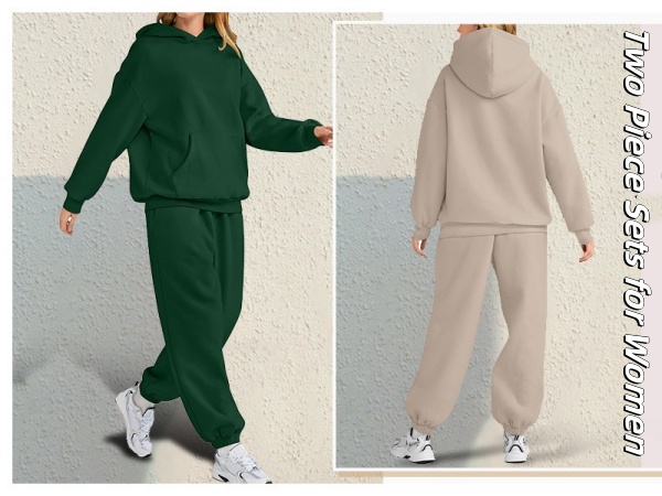Vaquish 2 セットhoddie and joggers Vaquish 2 セットhoddie and joggers BLVB Women's 2 Piece