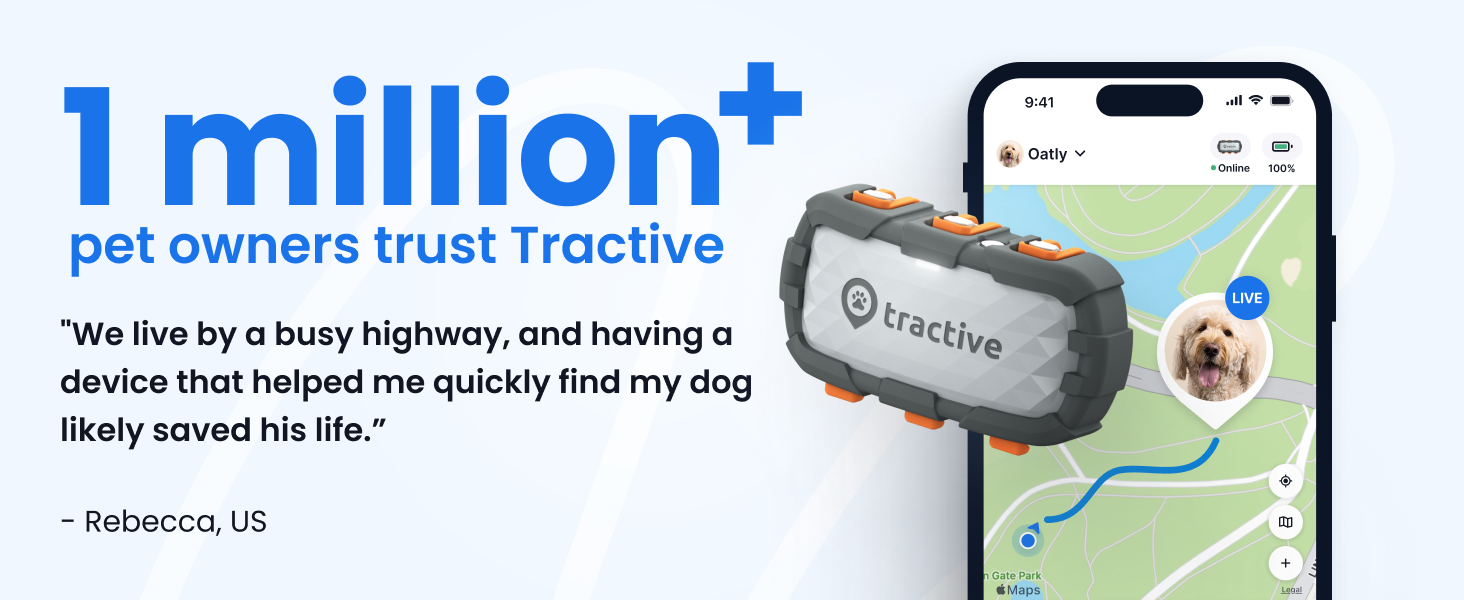 1 million pet owners trust Tractive