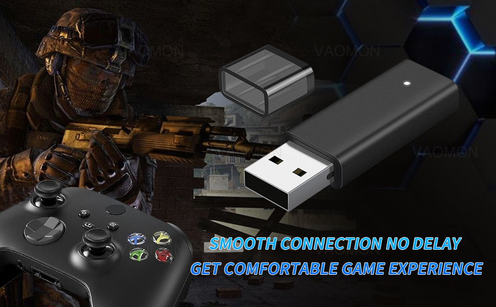 TECTINTER Wireless Adapter for Xbox One Controller & Xbox one X/S&Xbox One Elite