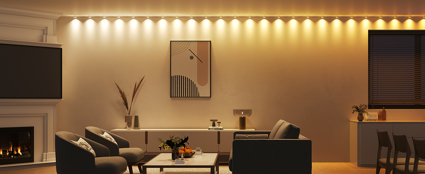 Govee RGBIC String Downlights, Smart LED String Lights Works with Alexa, WiFi Colour Changing