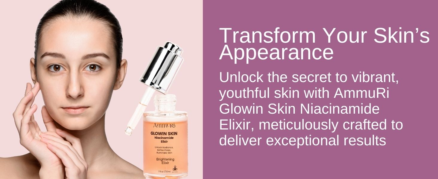 Elevate your skincare routine with AmmuRi Glowin Skin Niacinamide Elixir