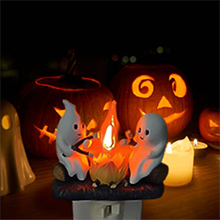 Ghost Campfire Flickering Night Light