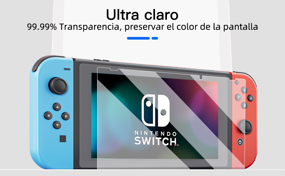 Nintendo Switch Protetor de ecrã de vidro temperado