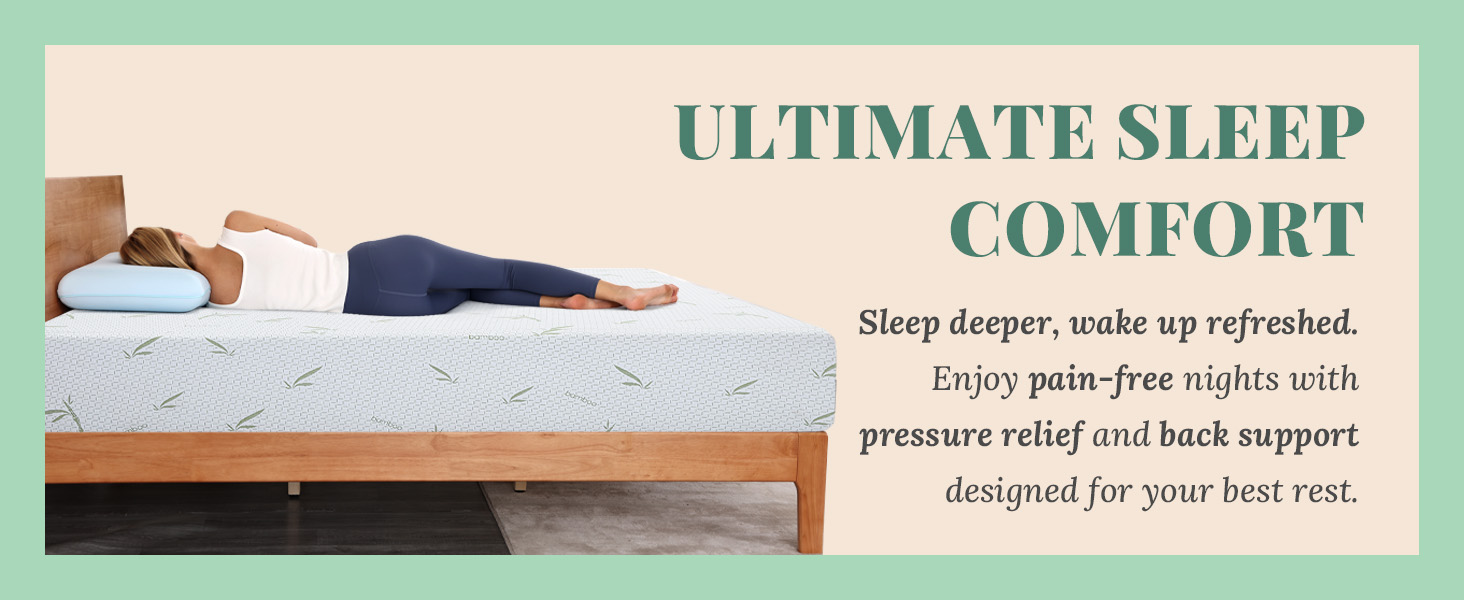 Wamnexti 8in Gel Memory Foam Mattress for Twin Size Bed