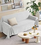 KinCam Couch Cover, Washable Sofa Cover Jacquard Woven Sectional Couch Cover, 1-Piece Tassel Furn...