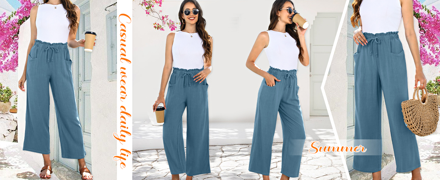 women wide leg pants
