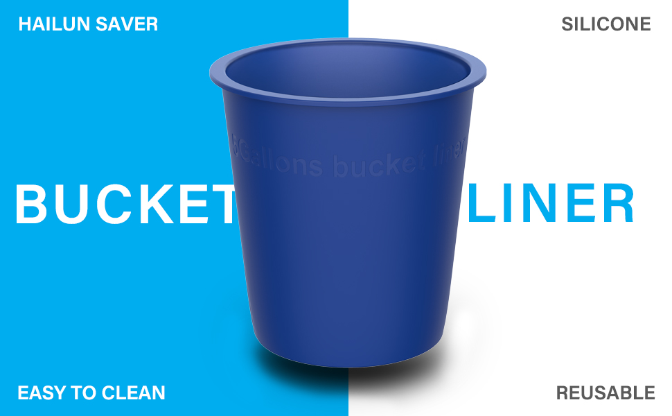HAILUN SAVER 5 Gallon Bucket Liner Reusable Rubber Bucket