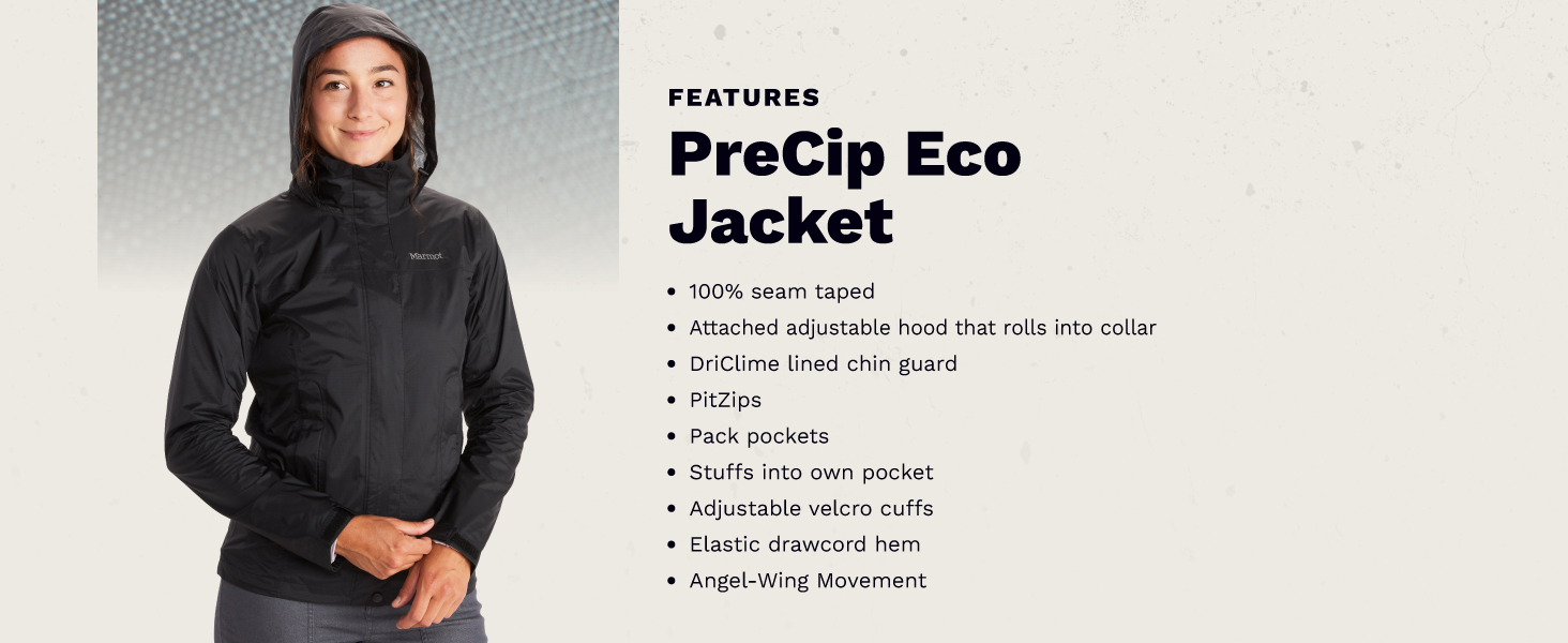 Marmot Men's and Women's PreCip Eco Jacket and Pants are Lightweight, Breathable and Waterproof