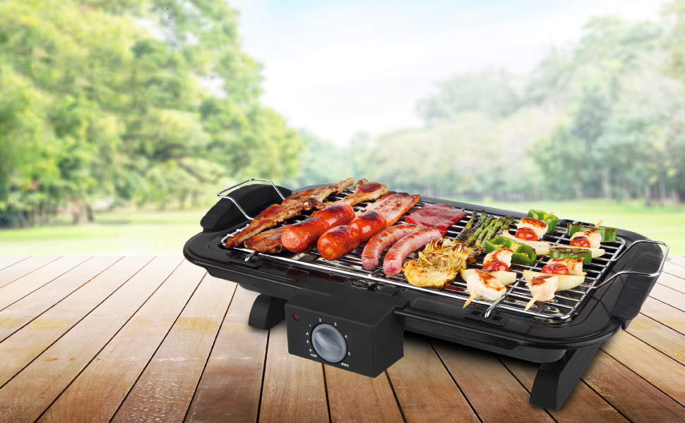 Buy AWOKZA Electric BBQ Grill, Home Table Grill Smoke Free BBQ Grill