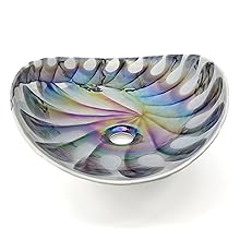 Ruvati 19-inch Art Glass Vessel Sink - Spira Luxe Pearl