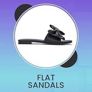CAPE ROBBIN DANE FLAT SLIDE ON SANDALS WITH BOW TIE