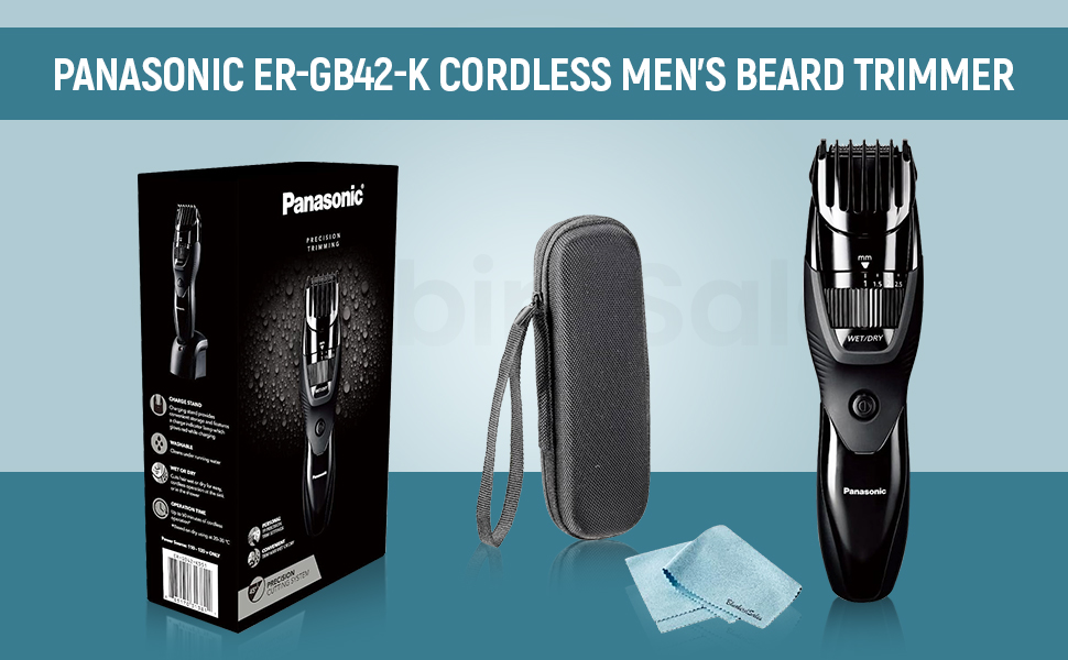 Panasonic Cordless Men's Beard Trimmer with Precision Dial