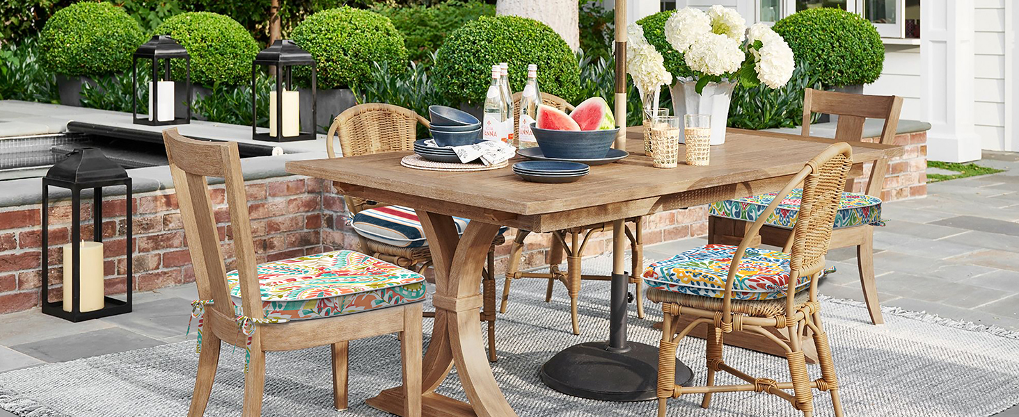 outdoor patio dining chair cushions waterproof seat pads replacement