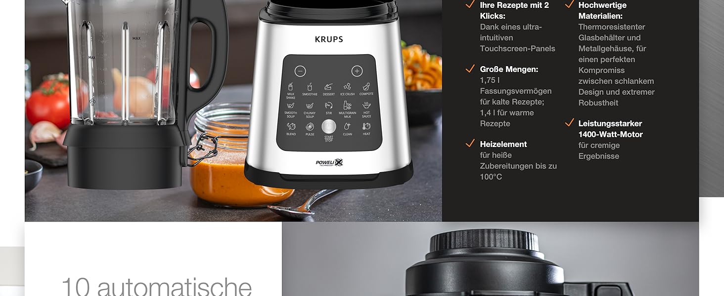 Amazon.de Krups KB835D Perfectmix Cook HochgeschwindigkeitsKochmixer