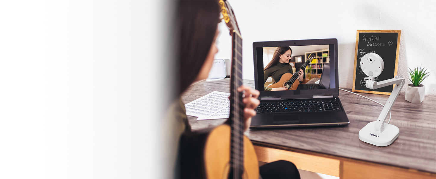 INSWAN INS1 USB Document Camera — 8MP Ultra HD, Auto Focus, LED Light