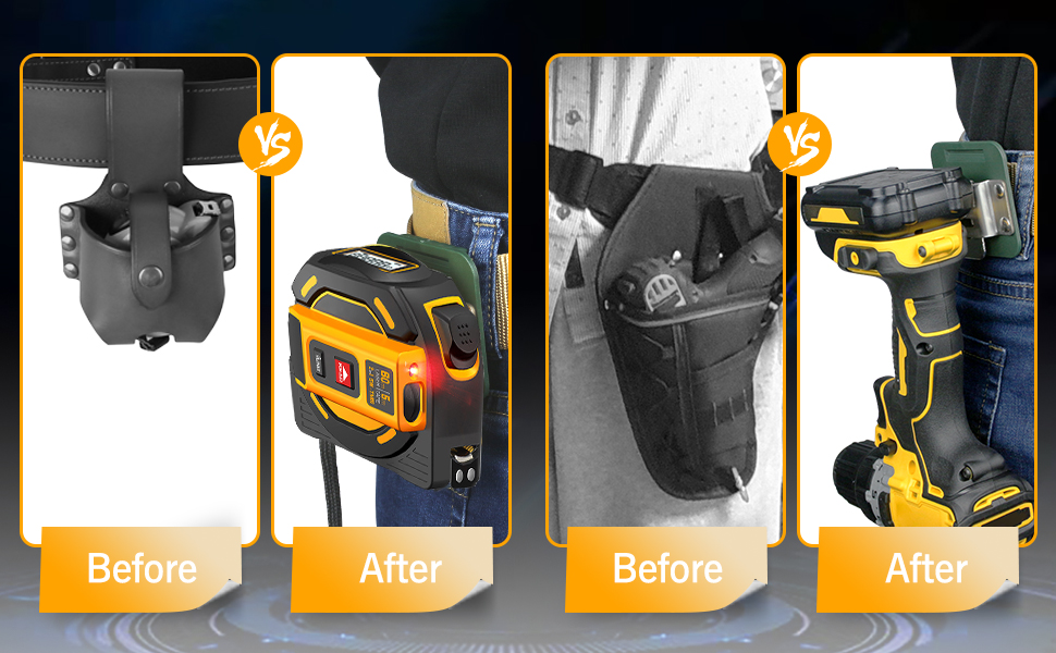 TOPOWN Tactical Cordless Power Tool Belt Clip EDC Belt Tool