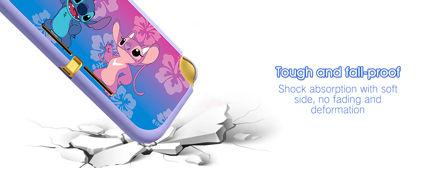 Switch lite Protective Case TPU Switch Cases Cute Kawaii Shell Dockable Case Cover