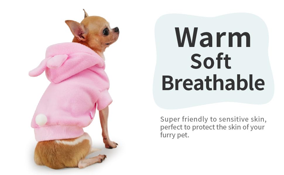 Frienperro Small Dog Costume, Dog Halloween Costumes hoodie Rabbit