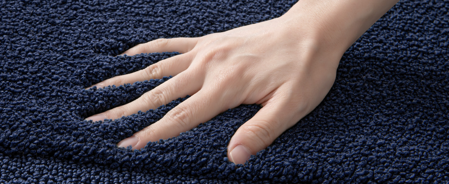 DEXI Bath Mat 40 x 60 cm, Non Slip Bathroom Mat, Soft Microfiber and