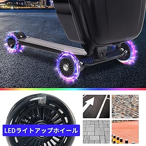 6-12歳の子供のためのスクーター スーツケース 子供のためのスーツケースに乗る スクーター スーツケース 子供の荷物 車輪の子供のスーツケース