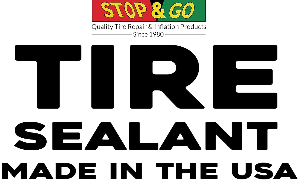 Stop & Go Premium Tire Sealant Prevent Flats & Repair
