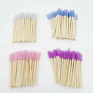100 pcs per pack Bamboo mascara wand