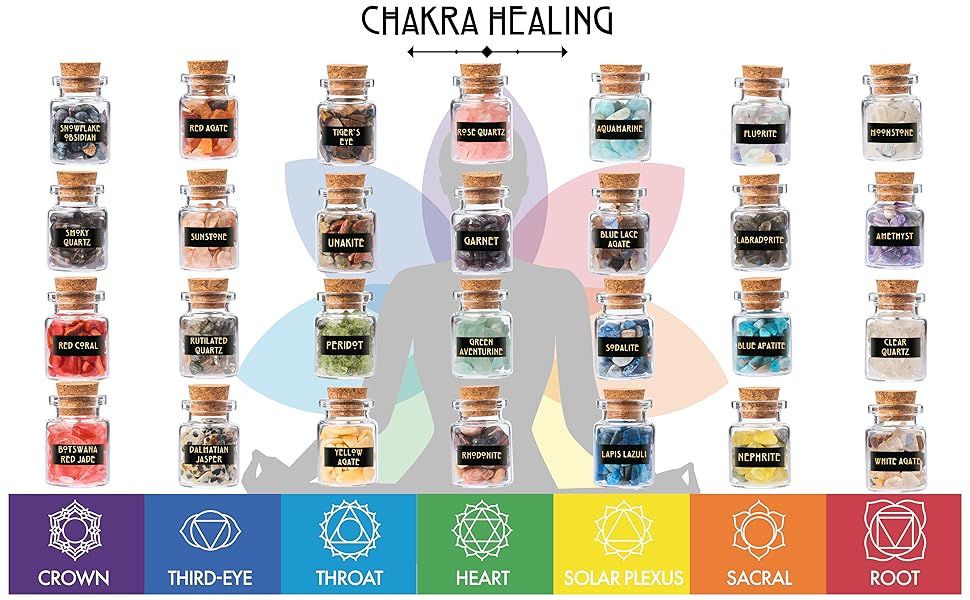 Bulk Crystals and Healing Stones 50 PCS Real Mini Crystals for Spell