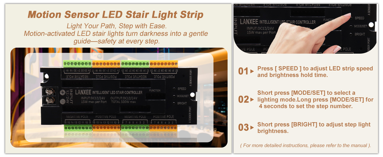stairs lights indoor motion sensor