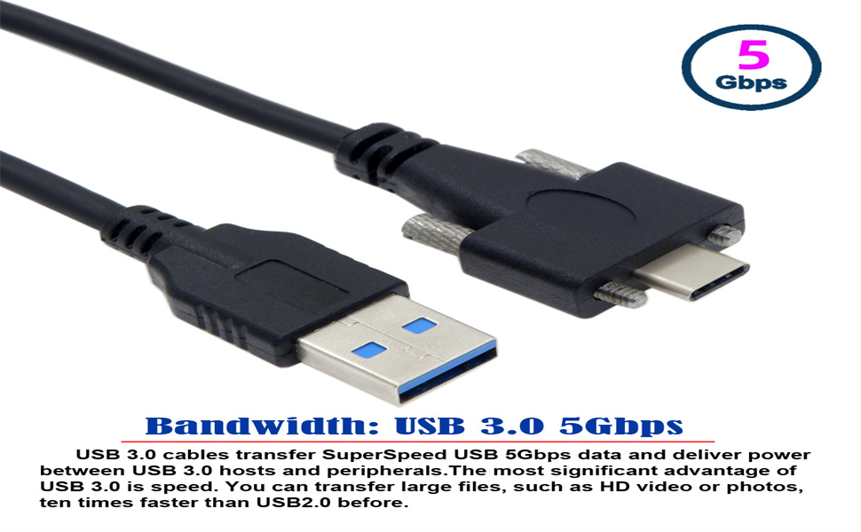 Amazon | JsER USB 3.1 C標準デュアルスクリューロックto usb3