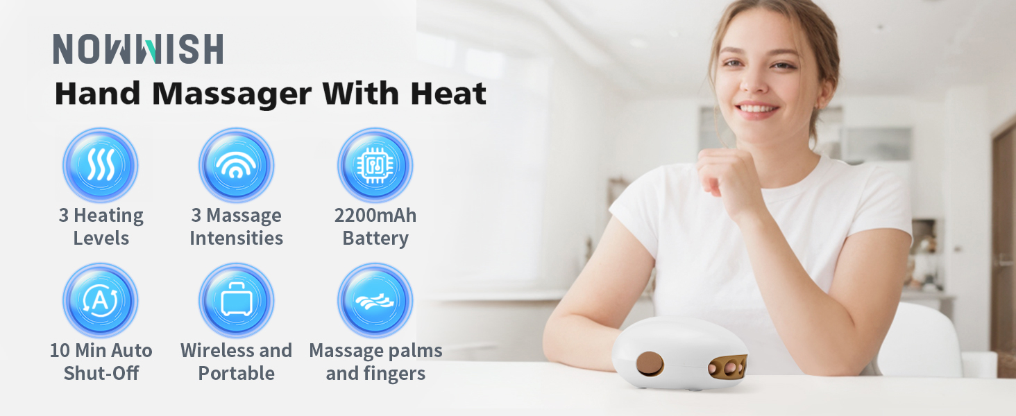 nowwish hand massager with heat