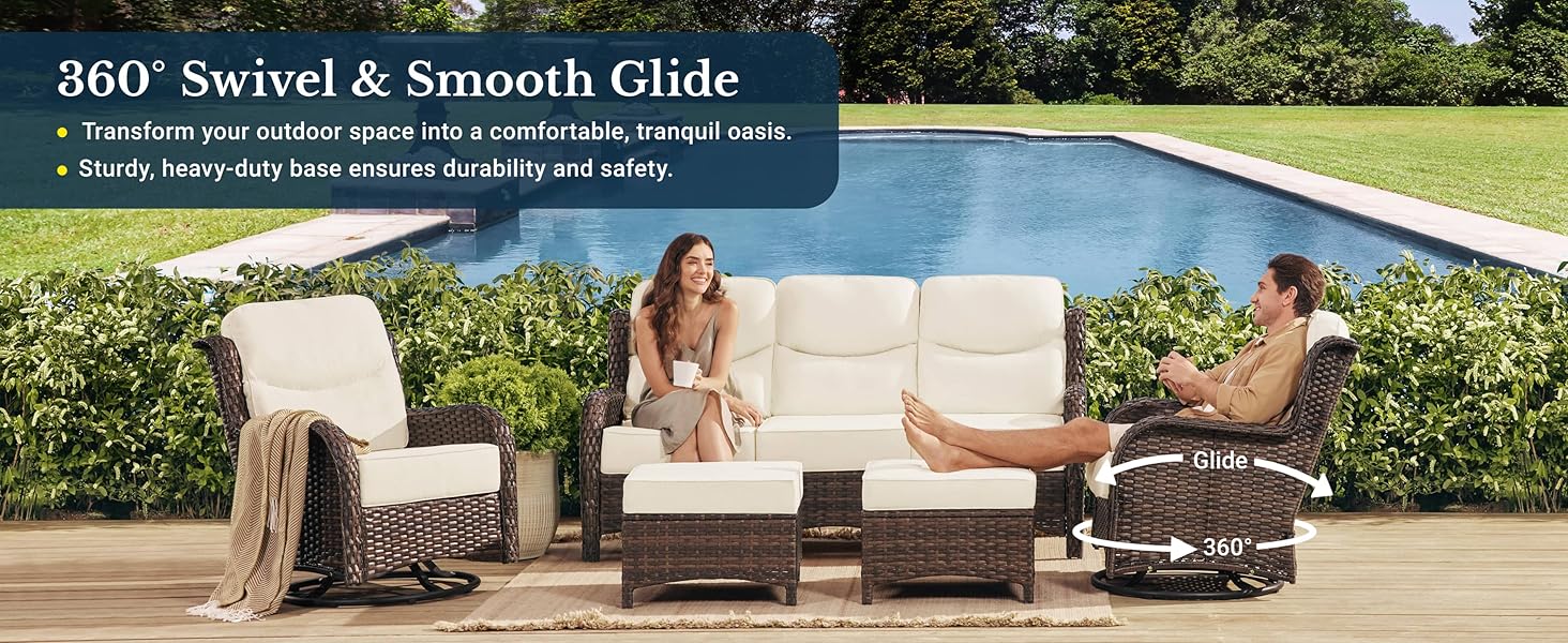 360 degree swivel and smooth glide