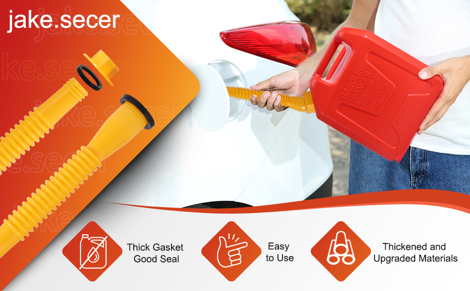 33Pcs Gas Can Nozzle Replacement, Gas Spouts for Gasoline 5