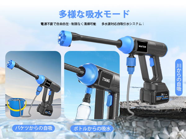 Amazon.co.jp: ONEKOU 高圧洗浄機 コードレス 充電式【ハイテク