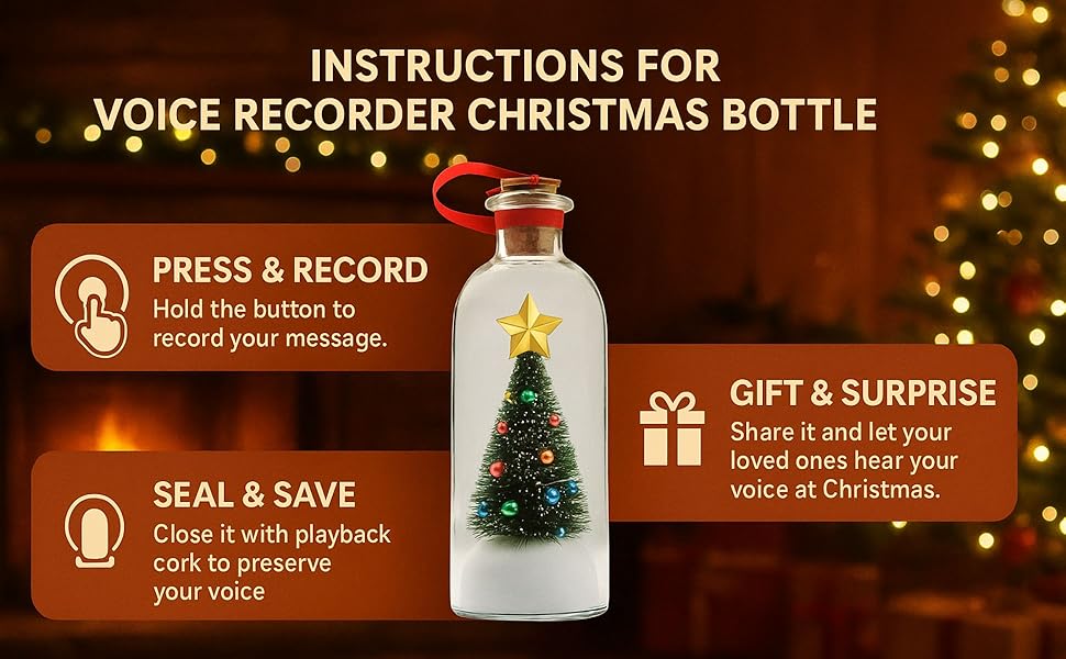 Christmas Tree Message in a Bottle Recording