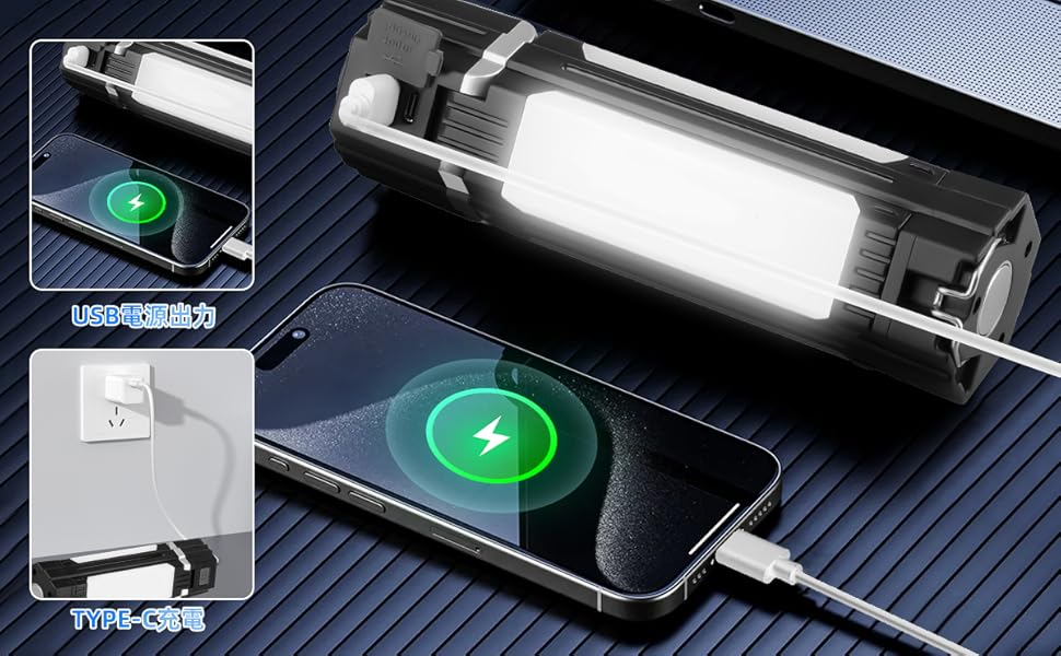 ハンディライト 充電式 ledライト マグネット led ワークライト 充電式 ガレージライト led 野外照明 ledワークライト ledライト 懐中電灯 ライト 作業灯 ワークライト 屋外 ライト