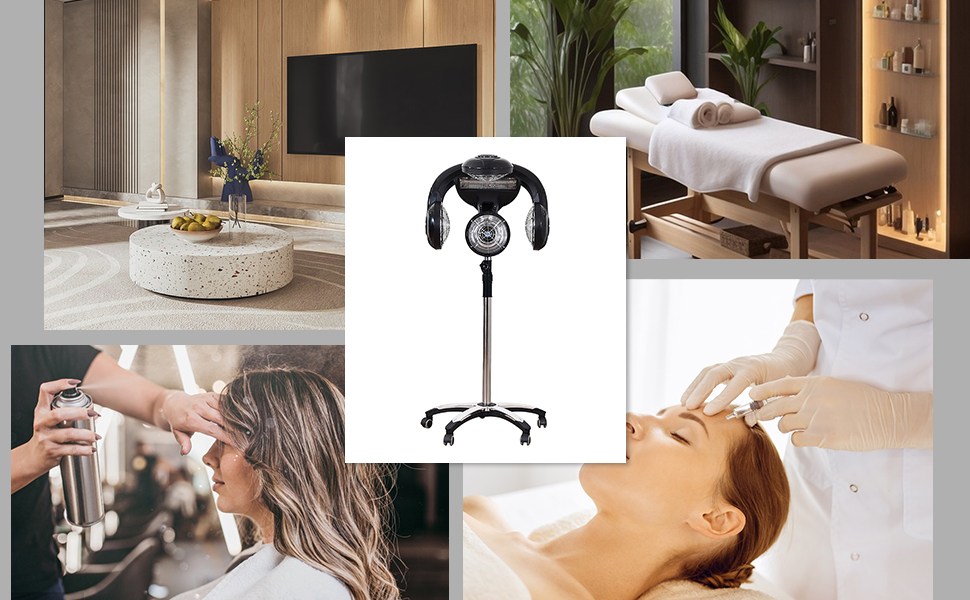 SEANESZTI 5 Head Infrared Heat Lamp, Color Processor