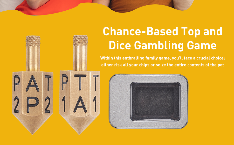 SOWSUN Put and Take Spinner Brass Solid Metal Spinning