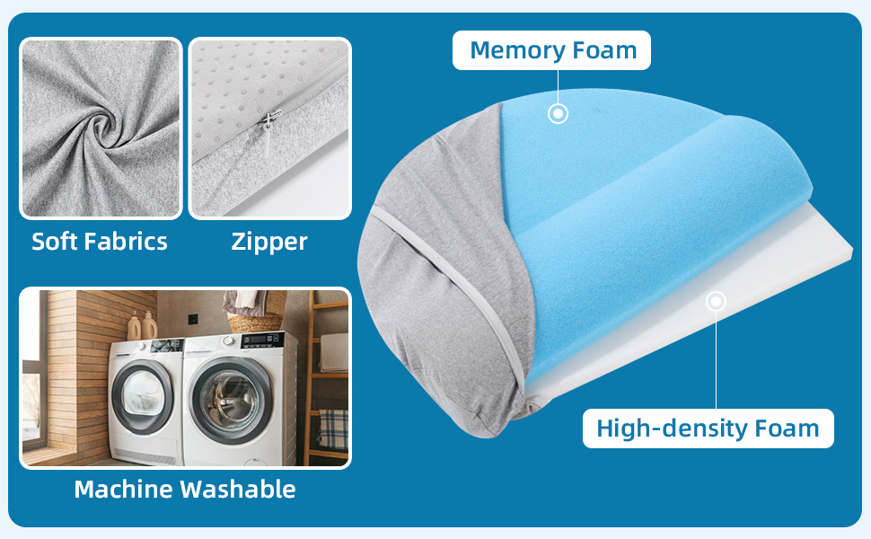 ROYALAY Adjustable Lumbar Support Pillow for Bed, Ergonomic