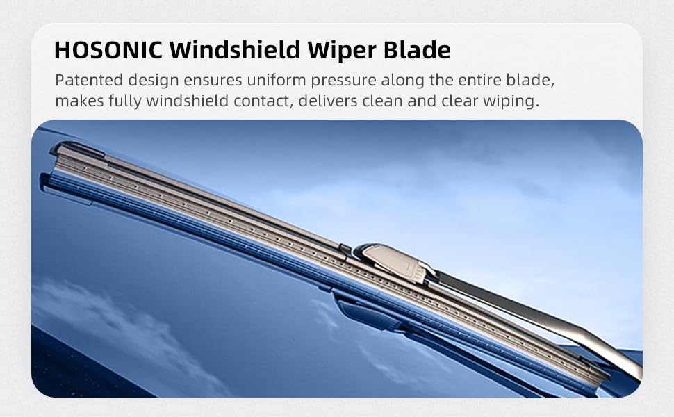 Windshield Wipers， 20”+18” Wiper Blades, HOSONIC Windshield