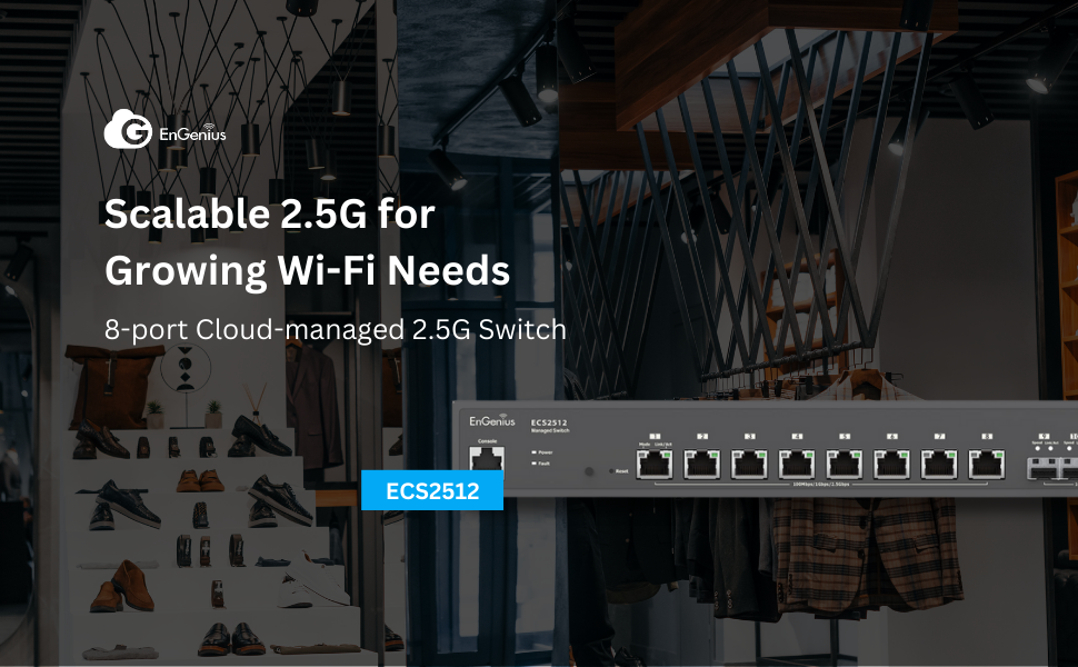 Amazon.com: EnGenius Cloud Multi-Gigabit [ECS2512] 2.5G 8