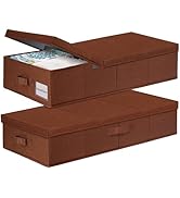 punemi Underbed Storage Containers Bin with Lids, Large Under Bed Storage Organizer with Sturdy S...