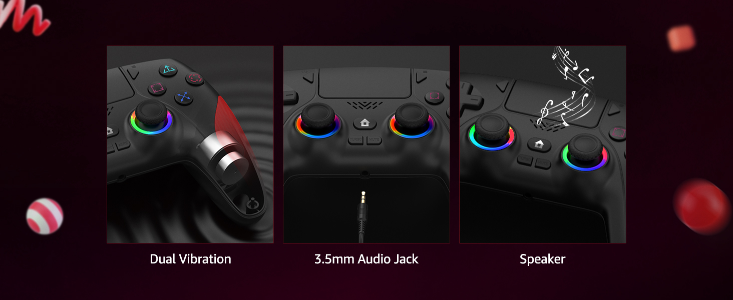 dual vibration audio jack