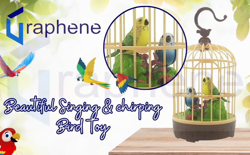 Singing Moving Chirping Beautiful Electronic Bird Pet Toy